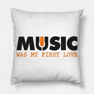 Music my first Love Pillow