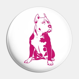 Pink Pitbull Pin