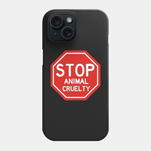 Stop animal cruelty sticker Phone Case by NicoleHarvey