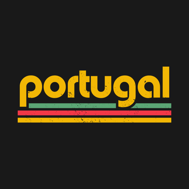 Retro Portugal Football // Vintage Grunge Portuguese Pride by Now Boarding