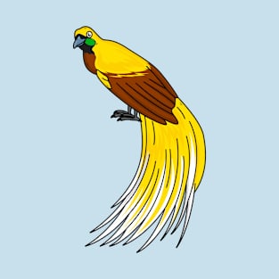 Cute lesser bird of paradise illustration T-Shirt