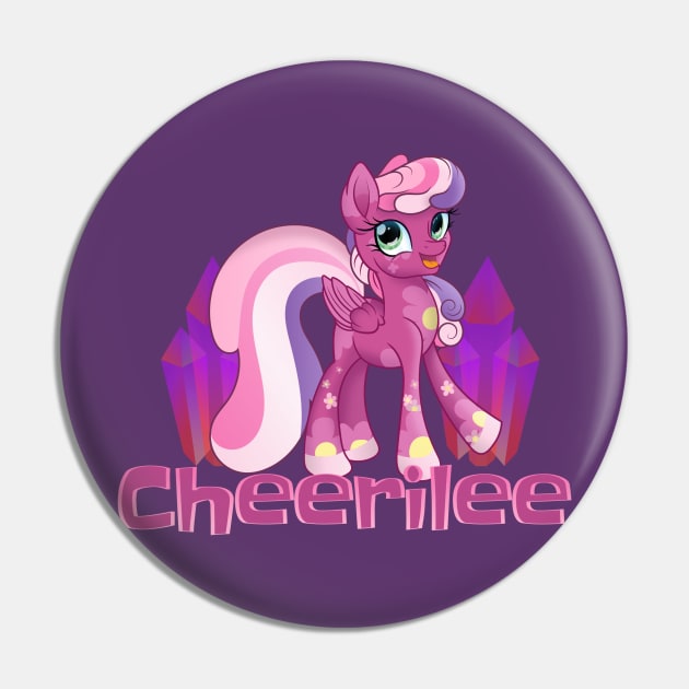 My Little Pony Cheerilee Nametag Pin by SketchedCrow