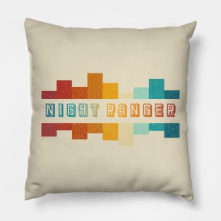 Night Ranger Vintage Distressed Pillow