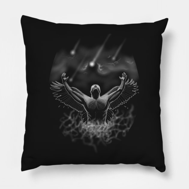 Angelus Solaris Pillow by fishtailedgoat