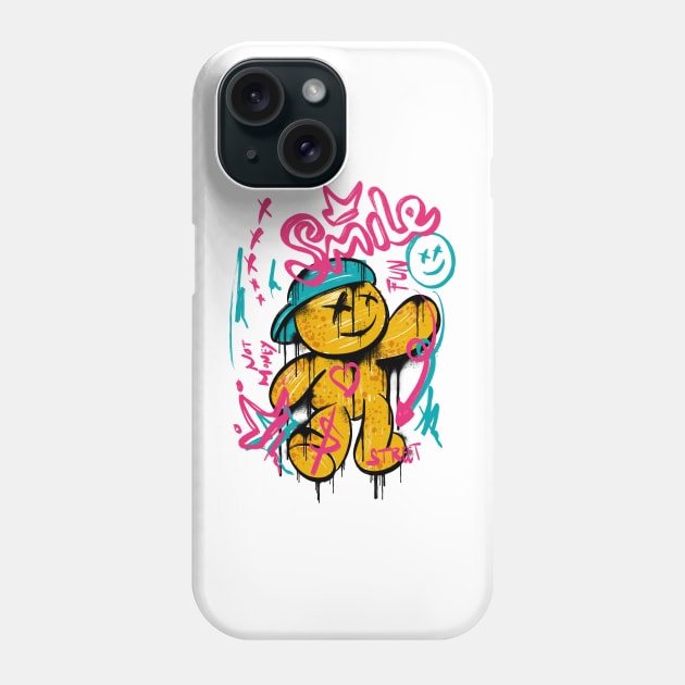 Smile Bear Phone Case by Ryuga