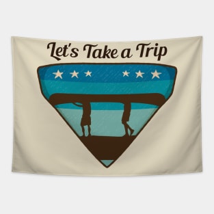 L'ets Take a Trip / Retro Design / Camping Lovers / Vintage Design Tapestry