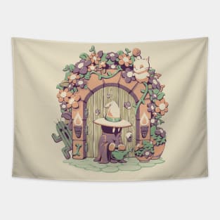 Fantasy Garden - Cute Geek Gamer Mage Flowers Gift Tapestry