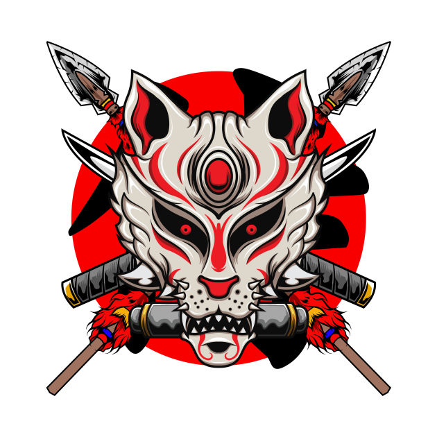 Kitsune Mask1 Kitsune Onesie TeePublic