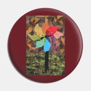 Pinwheel Rainbow Pin