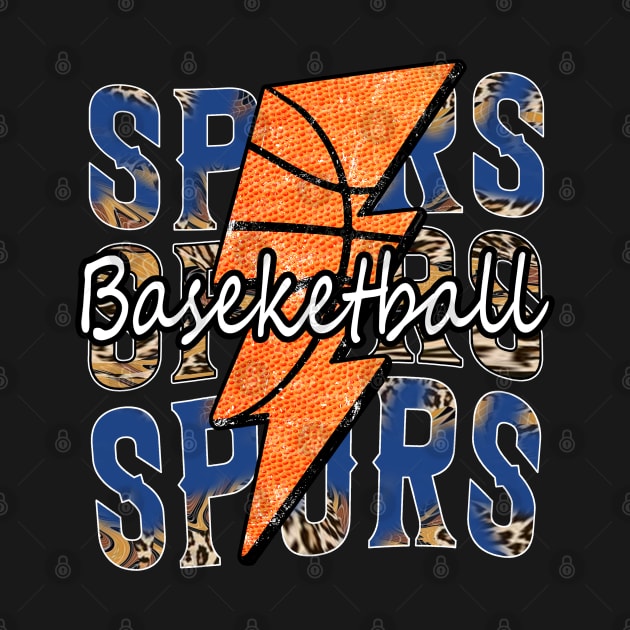 Graphic Basketball Spurs Proud Name Vintage by Frozen Jack monster