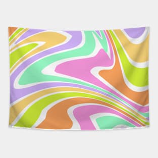 Colorful Swirl Liquid Wave Tapestry