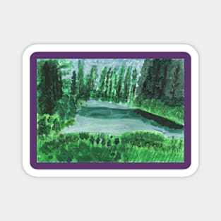 Lake in the Forest Magnet