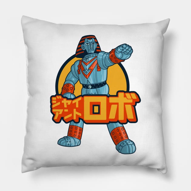 retro robot Pillow by Nisu Studio