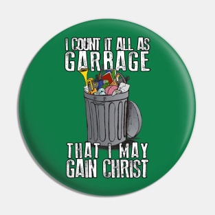 Count It All Garbage Pin