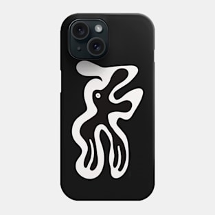 elephant in black and white Phone Case