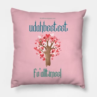 U DA Bestest fo all times! Heart Tree Graphics Pillow