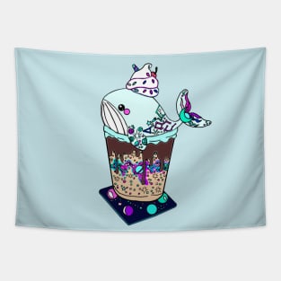 Retro Whale Frappe Tapestry