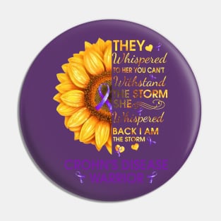 Crohn's Disease Awareness, Crohn's Disease Warrior, Crohn's Disease Support Pin