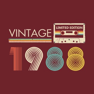 Vintage 1988 Limited Edition Cassette T-Shirt