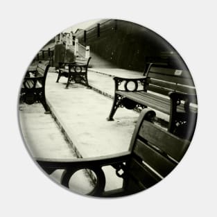 Benches on the sea front - Sheringham, Norfolk, UK Pin