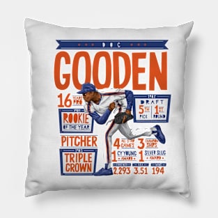 Dwight Gooden New York M Stats Pillow