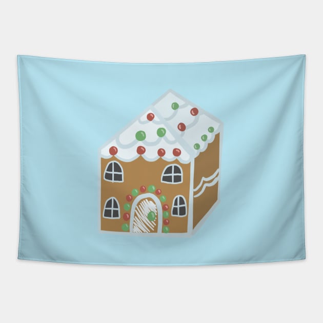 Gingerbread house Tapestry by Geometrico22