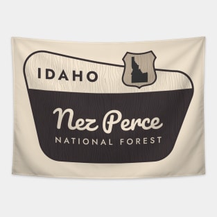 Nez Perce National Forest Idaho Welcome Sign Tapestry