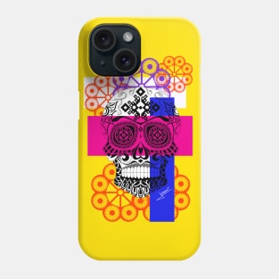 floral catrina in ecopop pose Phone Case