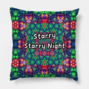 The starry night sky pattern. Pillow