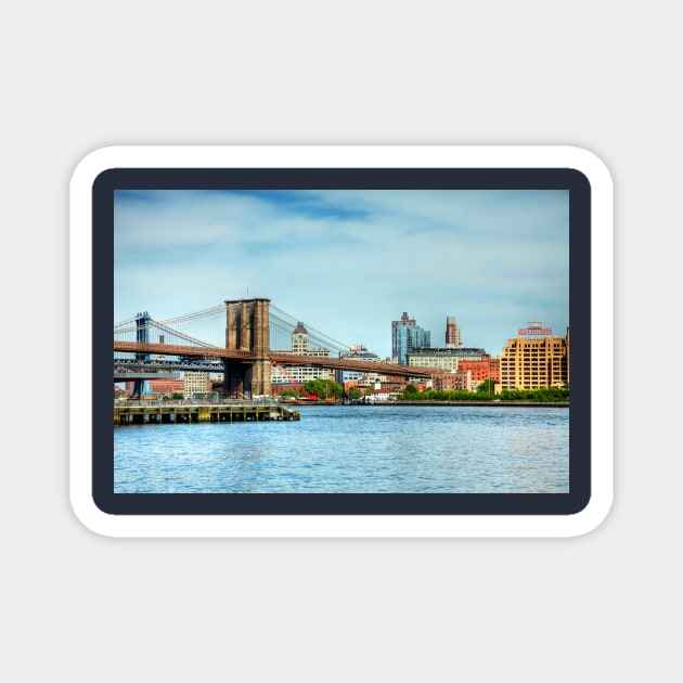 Brooklyn Riverfront with the Brooklyn Bridge, Brooklyn Bridge Park, and the East River Magnet by tommysphotos