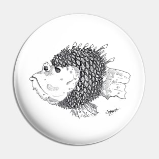 Pinecone Fish Pin