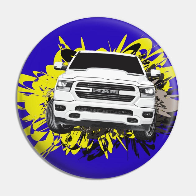 White RAM pickup truck Pin by mfz