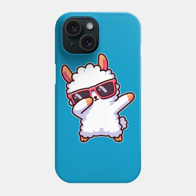 Dabbing Llama Dab Kawaii Dancing llama Lover Phone Case by Cuteness Klub