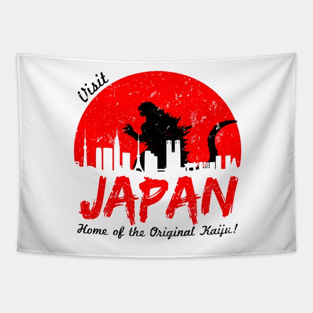 Visit Japan Tapestry by alecxps