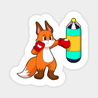 Fox Boxer Punching bag Magnet