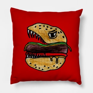 Monster Burger Pillow