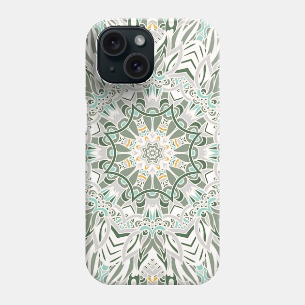 Colorful Oriental Rug Mandala Boho Pattern Phone Case by jodotodesign