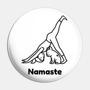 NAMASTE Yoga Dog Pin