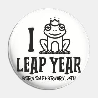 I Love Leap Year Pin