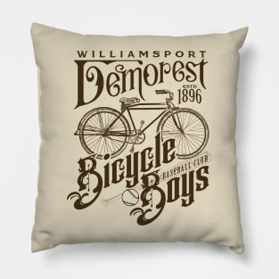 Williamsport Demorest Bicycle Boys Pillow