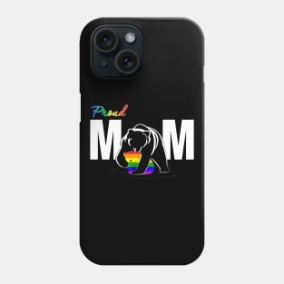 Bear Pround Mom Shirt Funny LGBT Rainbow Gift Phone Case