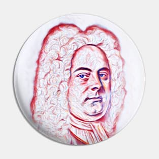 George Frideric Handel Portrait | George Frideric Handel Artwork | Line Art Pin