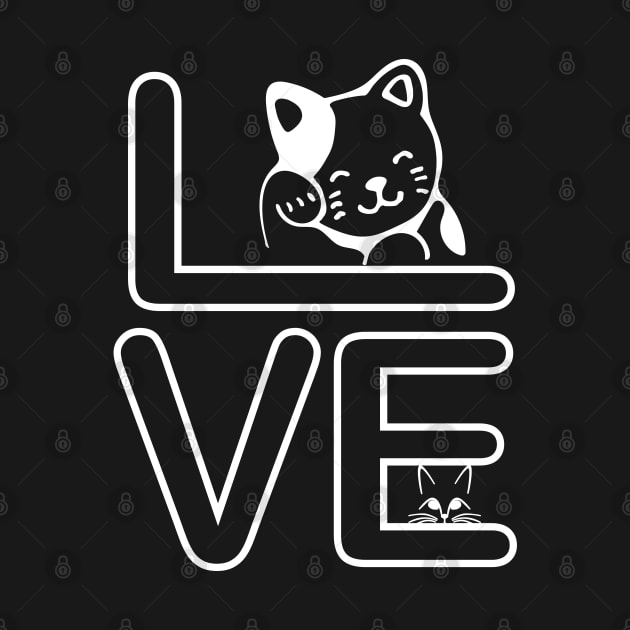 Funny Love Cat by Creative Town