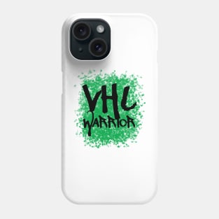 VHL Warrior - Von Hippel-Lindau Disease Design - Graffiti Style - Green Phone Case