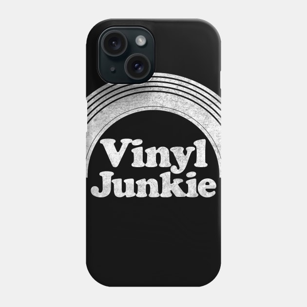 Vintage Look Vinyl Junkie Design Phone Case by DankFutura