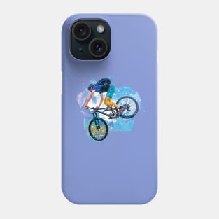 Downhill mountain biking Phone Case