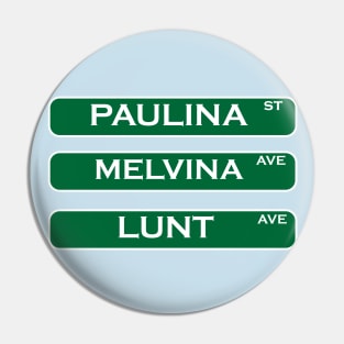 Chicago Street Signs Pin