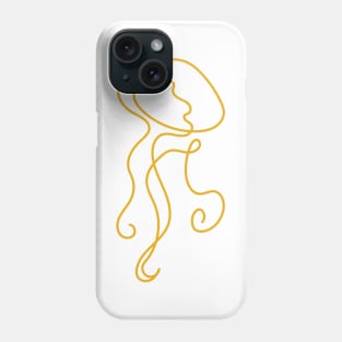 Gold Jellyfish Phone Case