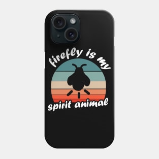 My spirit animal firefly saying retro beetle Phone Case