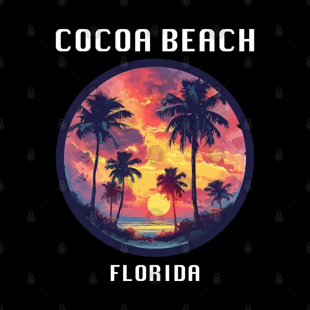 Cocoa Beach Florida (with White Lettering) by VelvetRoom